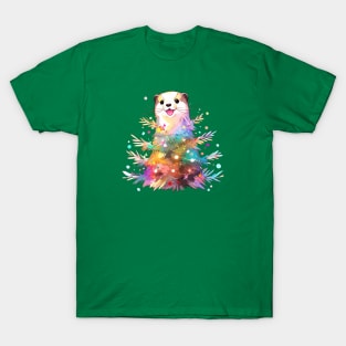 A funny ferret trying to be a Christmas tree T-Shirt